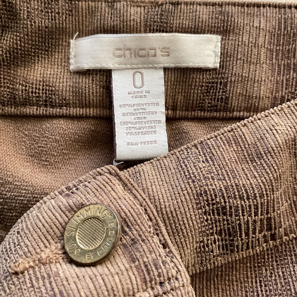 Chico's Brown Snake Print Pants - Picture 6 of 6